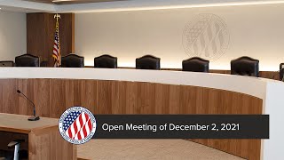 Open Meeting of December 02, 2021