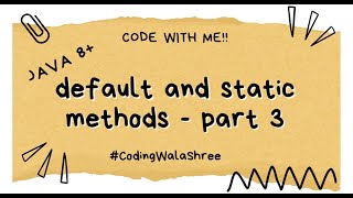 Why Multiple Inheritance is Terrible (Diamond Problem Explained)- Default and static method - Part 3