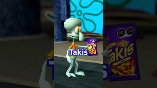 Squidward has Takis..🥺 #squidwardmemes #spongebob #spongebobcharacters