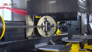 JQ LASER FLT-15050HT  15m infeed 12m outfeed 500mm chuck tube /beam fiber laser cutting machine