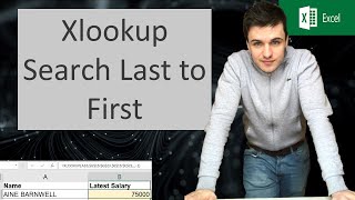 How to search from last to first using Xlookup in excel