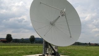 Installation of a refurbished Viasat 7.3m Ku-band Earth Station Antenna by Skybrokers