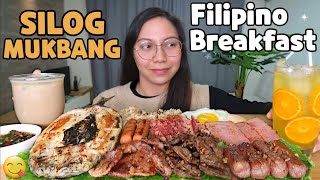 FILIPINO BREAKFAST | SILOG MUKBANG | Tapsilog, Bangsilog, Tosilog, Longsilog | Mukbang Philippines
