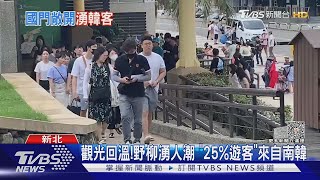 觀光回溫!野柳湧人潮 「25%遊客」來自南韓｜TVBS新聞 @TVBSNEWS02