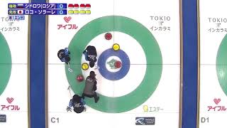 2019 Karuizawa [F-1E] Sidorova opens the game with a deuce vs Fujisawa