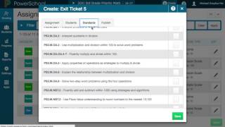 Creating a Standards Based Assignment
