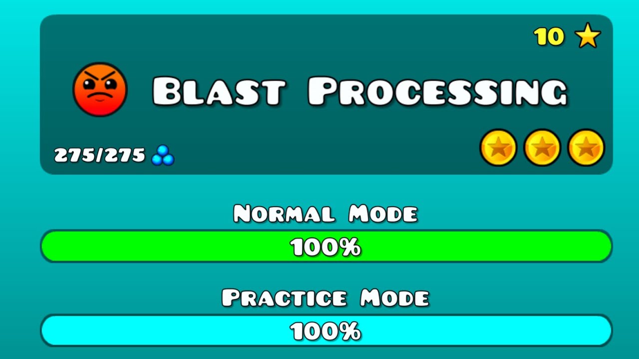 Geometry Dash Blast Processing Youtube