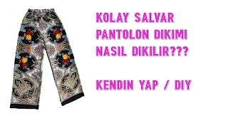 KOLAY KALIPSIZ PANTOLON DİKİMİ / KENDİN YAP / DIY