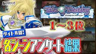 『テイルズ オブ』名シーン1～3位 発表！デスティニー編【年末年始アンケート結果】