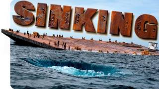 We Sank A Giant Barge! Onboard Cameras Capture The Seafloor Impact.