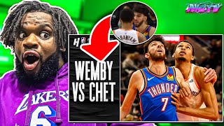 Lakers Fan Reacts To Victor Wembanyama vs Chet Holmgren THUNDER at SPURS | January 24, 2024