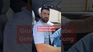 Grundfahraufgabe Gefahrenbremsung #fahrprüfung #fahrschule #fahrstunde #fahrlehrer #fahrschüler