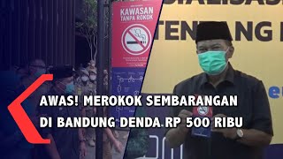 Awas! Merokok Sembarangan di Bandung Denda RP 500 Ribu