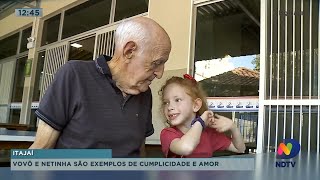 Vovó e netinha são exemplos de cumplicidade e  amor