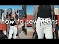 how to sew a pair of jeans