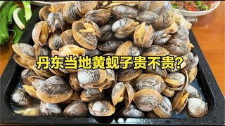 丹东黄蚬子17一斤贵不贵？老妈煮一锅黄蚬子当饭吃，差点没够吃