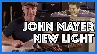John Mayer - New Light Guitar Lesson | Easy Beginner Chords, Solo, All The Actual Parts & Loops!