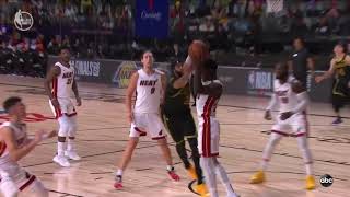 Kendrick Nunn blocks Anthony Davis | Lakers vs Heat