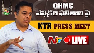 KTR Live : Minister KTR Press Meet Over GHMC Results 2020  LIVE | Ntv Live