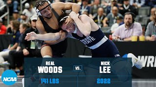 Real Woods vs. Nick Lee: 2022 NCAA wrestling championship semifinal (141 lb.)