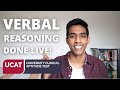 UCAT - 99th PERCENTILE FULL VERBAL REASONING SUBTEST LIVE!