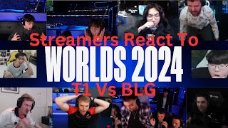 Streamers React to the GREATEST Teamfight at Worlds 2024 Day 21!