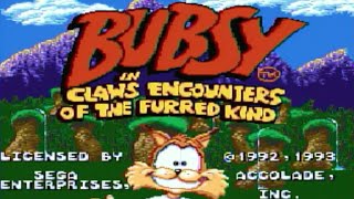 Bubsy in: Claws Encounters of the Furred Kind (Sega Genesis) - Gameplay on AtGames