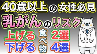 食事で乳がんを予防する！乳がんのリスクを上げる食べ物・下げる食べ物