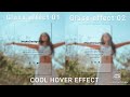 Glassmorphism ui card design using html and css | cool hover effect | Tilt js | imakedesigneasy