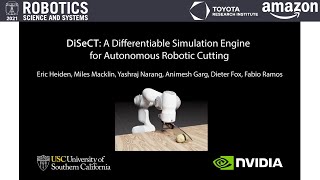 RSS 2021, Spotlight Talk 39: DiSECt: A Differentiable Simulation Engine for Autonomous Robotic...