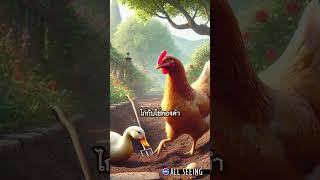 ไก่กับไข่ทองคำ  | All Seeing  #เรื่องเล่า  #นิทาน #shorts  #เรื่องสั้น #cartoon #shortsvideo #ai