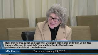 House Workforce, Labor, and Economic Development Finance and Policy Committee 1/23/25