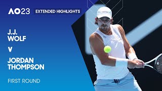 J.J. Wolf v Jordan Thompson Extended Highlights | Australian Open 2023 First Round