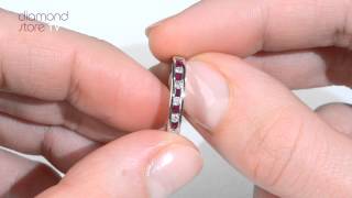 N4387 - 0.22ct Ruby \u0026 0.09ct Diamond Ring