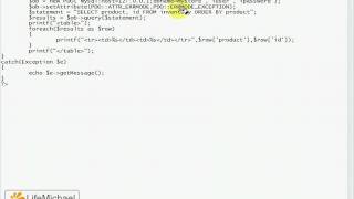 PHP Data Objects Code Sample