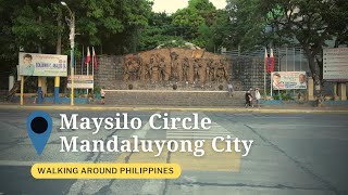 Walking Around Maysilo Circle Mandaluyong City