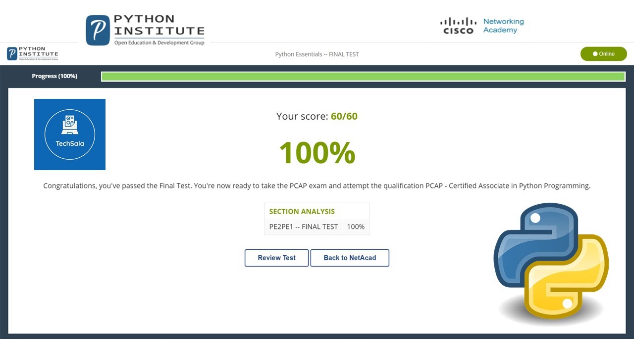 Cisco Python Essentials Final Test Answers || 💯% Correct Answers || PE ...