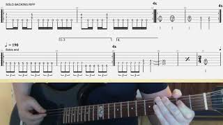 Slayer Metal Storm/Face The Slayer rhythm guitar lesson