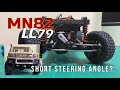 MN82 LC79 Short steering angle?