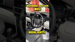 Mahindra XUV 3XO MX3 Model Highlights #mahindraxuv3x0 #xuv3xo #cars