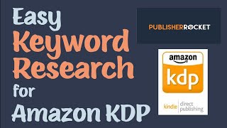 Easy Keyword Research for Amazon KDP (Keywords and Amazon ads for authors: PART 3)