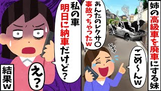 両親に溺愛され玉の輿婚したDQN妹「ごめ～んｗ」といい高級車をボコボコに→姉が納車は明日だと伝えた結果【2ch修羅場スレ・ゆっくり解説】