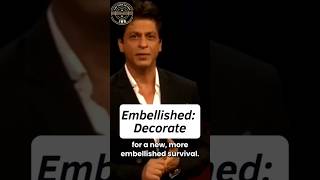 Learn 3 English Vocabulary with Shah Rukh Khan l #shahrukh l #shorts l #vocabulary