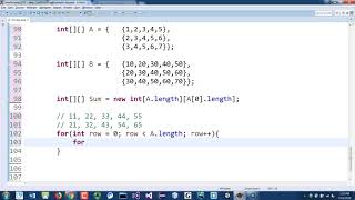 Adding Two Matrices (Java Programming 1)