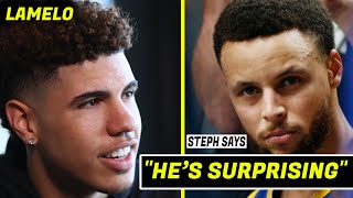 “LAMELO IS SURPRISING...” - Steph Curry “PLAYING AMAZING”