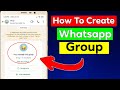 How to create WhatsApp group in 2025 : Easy step-by-step Guide