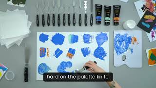 How to Paint with Palette Knives | Palette Knife Sea Turtle Painting | ARTEZA