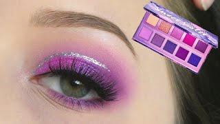 VIOLET VOSS Sweet Violet mini eyeshadow palette… Purple shimmer eyeshadow tutorial