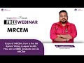 MRCEM | Webinar| Dr Sreekrishnan T P | StudyMRCEM | StudyMEDIC