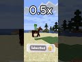 (Minecraft) 3x 2x 1x 0.5x 0.3x ⭐️😳 - #shorts #minecraft #memes